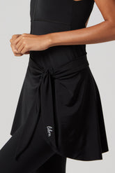 Wave Cover-Up Skirt - Black